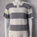 LuxioWear Mens Lapel Sweater | Slim Fit Short Sleeve Summer Top