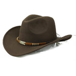 LuxioWear Woolen Denim Cowboy Hat | Western Style Felt Cap